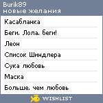 My Wishlist - burik89