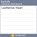 My Wishlist - burikella