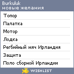 My Wishlist - burkuluk