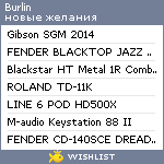 My Wishlist - burlin