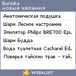 My Wishlist - burzuka