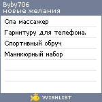 My Wishlist - byby706