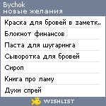 My Wishlist - bychok