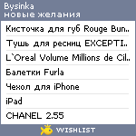 My Wishlist - bysinka