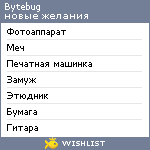 My Wishlist - bytebug