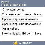 My Wishlist - byzov