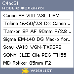 My Wishlist - c4nc31