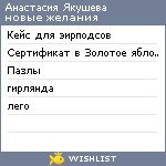 My Wishlist - c75d7a5c