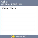 My Wishlist - cabala