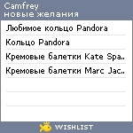 My Wishlist - camfrey