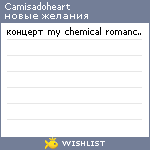 My Wishlist - camisadoheart