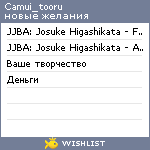 My Wishlist - camui_tooru