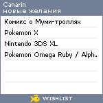 My Wishlist - canarin