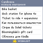 My Wishlist - candicewa