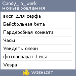 My Wishlist - candy_in_work