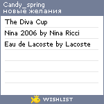 My Wishlist - candy_spring