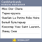 My Wishlist - candyhardcandy