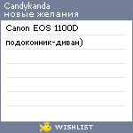 My Wishlist - candykanda