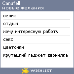 My Wishlist - canufell