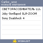 My Wishlist - carlos_ucoz