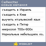 My Wishlist - cashexcites