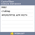 My Wishlist - castorfiberr