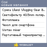 My Wishlist - ccvi