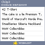 My Wishlist - ch3p3