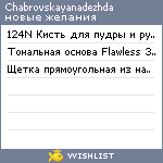 My Wishlist - chabrovskayanadezhda