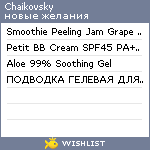 My Wishlist - chaikovsky