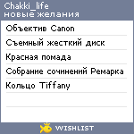 My Wishlist - chakki_life