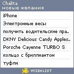 My Wishlist - chalita