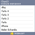 My Wishlist - chan13