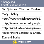 My Wishlist - changeling