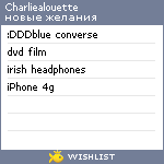 My Wishlist - charliealouette