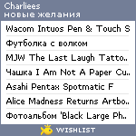 My Wishlist - charliees