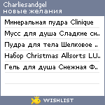 My Wishlist - charliesandgel