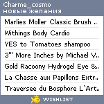 My Wishlist - charme_cosmo