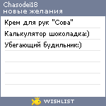 My Wishlist - chasodei18