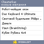My Wishlist - cheaterkas
