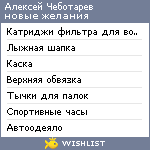 My Wishlist - chebotarev88