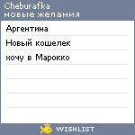 My Wishlist - cheburafka