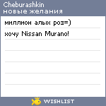 My Wishlist - cheburashkin