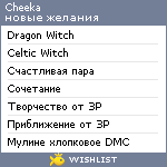 My Wishlist - cheeka