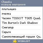 My Wishlist - cheezka