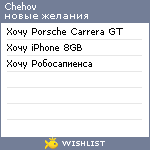 My Wishlist - chehov