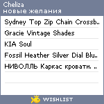 My Wishlist - cheliza