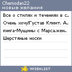 My Wishlist - chemodan22