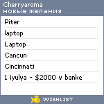 My Wishlist - cherryaroma