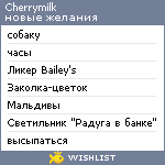 My Wishlist - cherrymilk